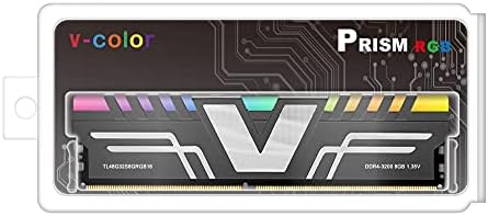 v-Renk Prizma DDR4 8 GB (8GBx1) 3200 MHz (PC4-25600) CL16 RGB Oyun Masaüstü PC Bilgisayar Ram Bellek Modülü UDIMM Yükseltme