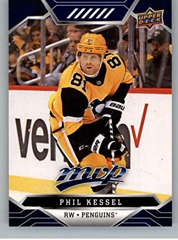 2019-20 Üst Güverte MVP Mavi Fabrika Seti Paralel Hokey 44 Phil Kessel Pittsburgh Penguins Resmi NHL Ticaret Kartı UD