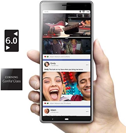 Sony Xperia 10 Unlocked Akıllı Telefon-ABD Garantisi, Gümüş (İ3123-Gümüş)