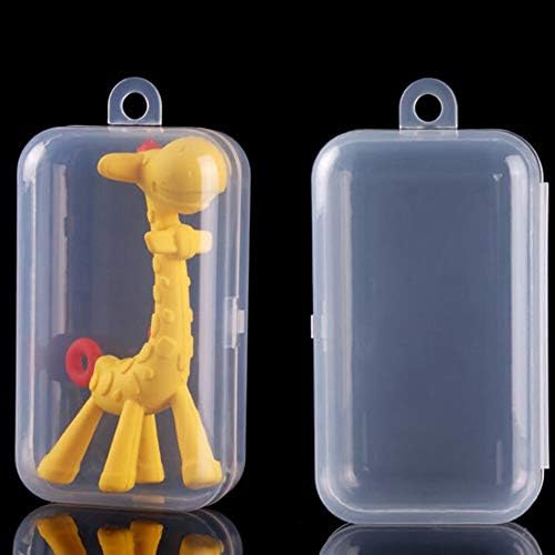 Bebek Malzemeleri Kutusu Zürafa Diş Kaşıyıcı oyuncak saklama kutusu Çok Fonksiyonlu Şeffaf Plastik Kutu Bebek Molar saklama
