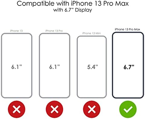 Distinctİnk Temizle Darbeye Hibrid Vaka iPhone 13 Pro MAX ( 6.7 Ekran) - TPU Tampon, Akrilik Geri, Temperli Cam Ekran Koruyucu-Gurur