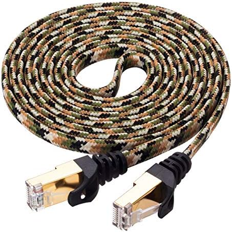 Cat 7 Ethernet Kablosu 100 ft,Ruaeoda RJ45 Konektörler Yönlendirici,Yazıcı,Ethernet Anahtarı,Modem,Kuplör,PC, Mac,Dizüstü Bilgisayar,