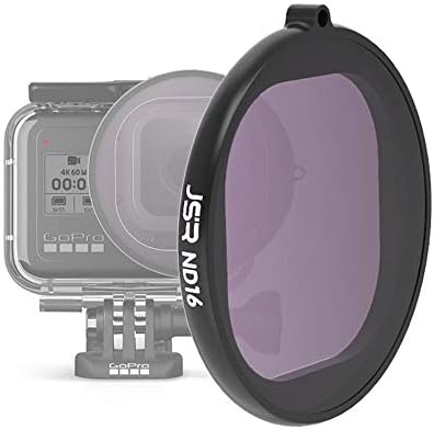 GoPro HERO8 Siyah için Kamera Filtresi Yuvarlak Gövde ND16 Lens Filtresi.