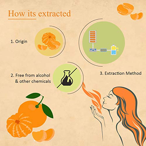 Florona Organik Esansiyel Yağı, 4 Oz Sertifikalı Organik Aromaterapi Ürünleri Terapötik Sınıf (Mandalina, 4 Oz)