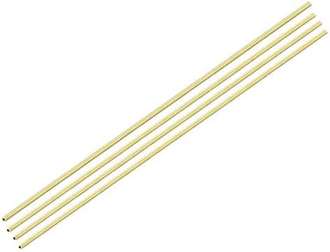 YİWANGO Metal Bakır Pirinç Yuvarlak Borular Dış Çap 2. 5Mm Uzunluk: 50 Cm / 19. 68 İnç 4 Adet Pirinç Çubuk (Boyut: İç Çap 2mm)