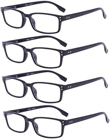 4 Paket Vintage okuma gözlükleri Erkekler Konfor Okuyucular Kadınlar Okuma Gözlükleri