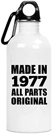 Designsify 45th Doğum Günü 1977 yılında Yapılan Tüm Parçaları Orijinal -20 oz Su Şişesi Yalıtımlı Bardak Paslanmaz Çelik-Arkadaş