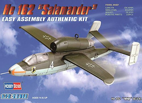 Hobi Boss He 162 Salamander Uçak Modeli Yapı Kiti