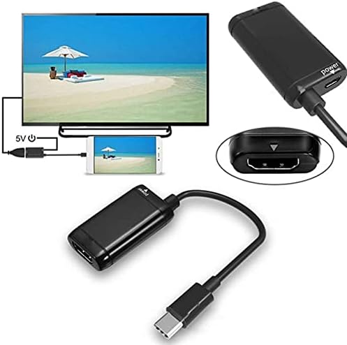 Qewmsg USB-C Tipi C HDMI Uyumlu Adaptör USB 3.1 Kablosu MHL Android tablet telefon Siyah Video Uzatma Kablosu