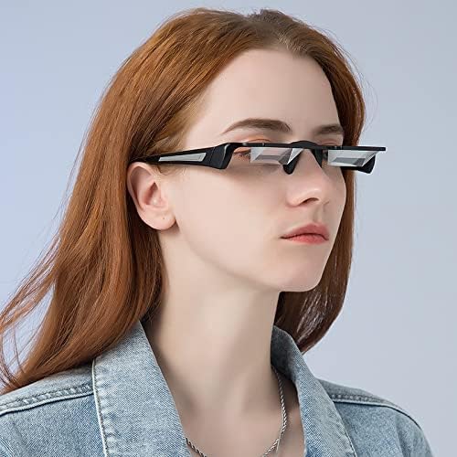 2022 Yeni Prizma Gözlükleri Tembel Gözlükler Işık Ayna Gözlükleri Yatay Serme Okuma Gözlükleri 90° Görüş Prizma Gözlükleri