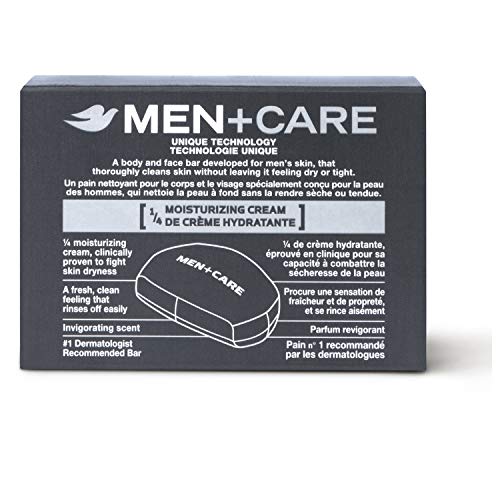 Dove Men + Cildi Temizlemek ve Nemlendirmek için Vücut ve Yüz Bakım Çubuğu Ekstra Taze Vücut ve Yüz Temizleyici Bar Sabunundan