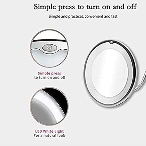 LED ışık ile soyunma ayna Makyaj aynası, 10X Büyüteç Vanity Ayna,Kozmetik Ayna Ev Yurdu için Soyunma Masa Ayna Yüksek Çözünürlüklü