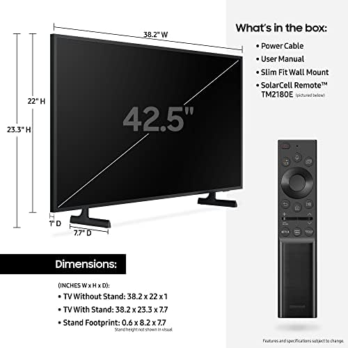 Samsung QN85LS03AA 85 Çerçeve UHD HDR QLED 4 K Akıllı TV ile bir Samsung QN43LS03AA 43 QNLS03A Serisi UHD LED 4 K Akıllı TV
