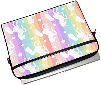 Xlıng Laptop Kolu Çanta Geometrik Gökkuşağı Hayvan Unicorn 14-14. 5 İnç Bilgisayar Dizüstü Tablet Korumak Tote Çanta Kılıf