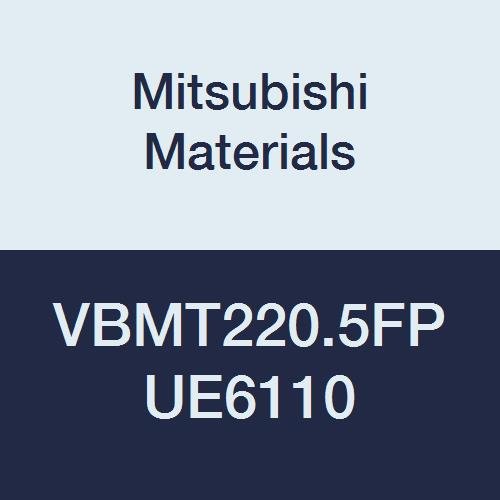 Mitsubishi Malzemeleri VBMT220.5FP UE6110 Delikli Karbür VB Tipi Pozitif Tornalama Ucu, CVD Kaplamalı, Eşkenar Dörtgen 35°,