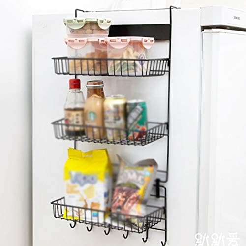 ZZWZM Buzdolabı Raf Yan Raf Yan Duvar Tutucu Çok Fonksiyonlu Mutfak Malzemeleri Organizatör Ev Çok katmanlı Buzdolabı Depolama