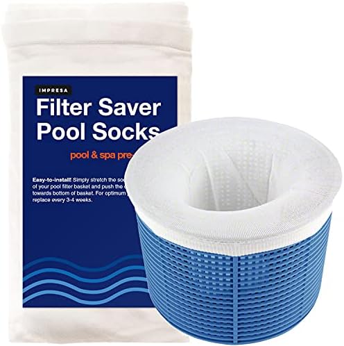 Impresa Ürünleri 10'lu Havuz Skimmer Çorapları-Filtreler, Sepetler ve Skimmerler için Mükemmel Koruyucular-Yer Altı veya Yer