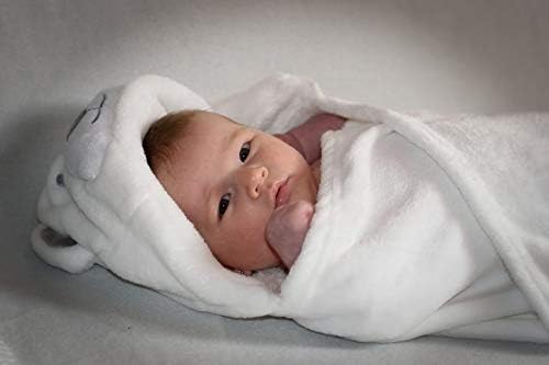 Unicorn Kapşonlu Bebek Battaniyesi-Bebek ve Yenidoğan Erkek veya Kız Çocukları için Peluş Güvenlik Battaniyesi