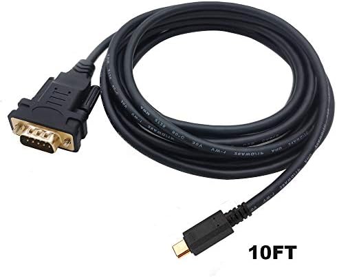 OİKWAN USB-Cto RS232 DB9 Seri Kablo Erkek Dönüştürücü Adaptör ile FTDI Yonga Seti için Windows 10, 8.1, 8, 7, Vista, XP, 2000,