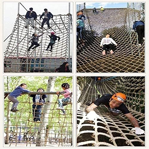 Halat Örgü Ağır Açık Korkuluk Dekor Kenevir Halat kargo ağı Çocuk Oyun Alanı tırmanma ağı Merdiven Çit Çocuklar Salıncak Hamak