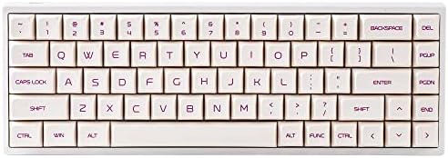 YUNZII KC68 Çalışırken Değiştirilebilir Mekanik Klavye Yarı Saydam ABS Klavye Kılıflı 68 Tuşlu Oyun Klavyesi, Mac/Win/Oyuncular