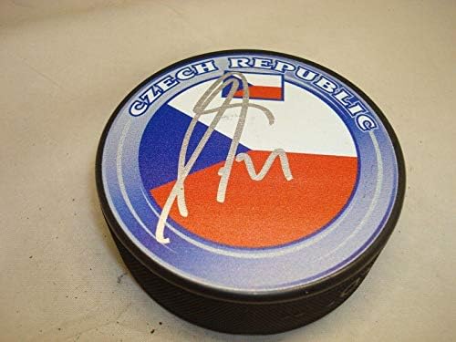Radim Vrbata İmzalı Takım Çek Cumhuriyeti Hokey Diski İmzalı 1B İmzalı NHL Diskleri