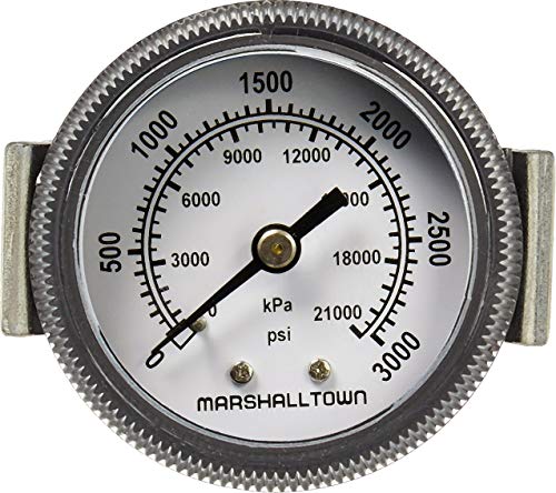 Marsh Bellofram GG353000U4 Marshalltown Değer Serisi Ölçer, 3 1/2, U-Kelepçe Dağı, 1/4 NPT, 0-3000 PSI