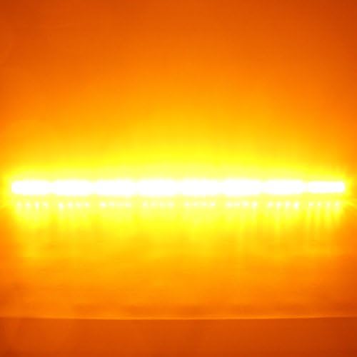 LAMPHUS SolarBlast 36 Amber LED trafik danışmanı ışık Çubuğu [SBTA84-AM] [TA Denetleyici] [19 Flaş modu] [IP 67 su geçirmez]
