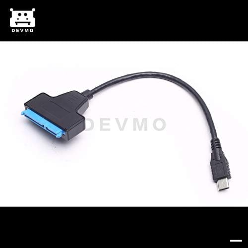 DEVMO USB 3.1 Tip C SATA III HDD SSD 2.5 Sabit Disk Adaptör Kablosu 22-Pin UASP