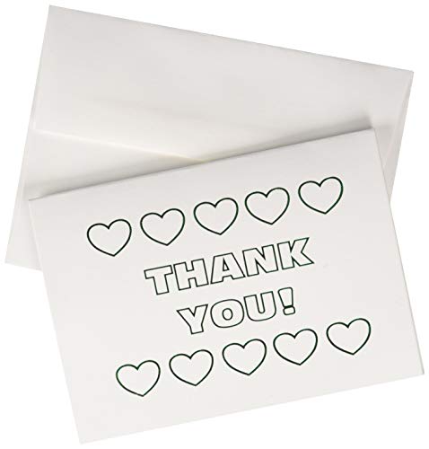 Güzel Davet Kağıtları 25 Parça Folyo Damgalı Mini Kalpler Teşekkür Kartı, Gümüş