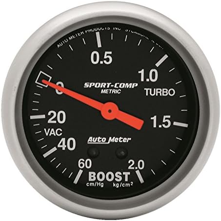 Otomatik Sayaç 3401-J Sport-Comp Mekanik Metrik Boost / Vakum Ölçer