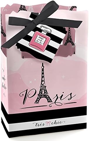Büyük Mutluluk Noktası Paris, Ooh La La-Paris Temalı Bebek Duşu veya Doğum Günü Partisi İyilik Kutuları-12'li Set