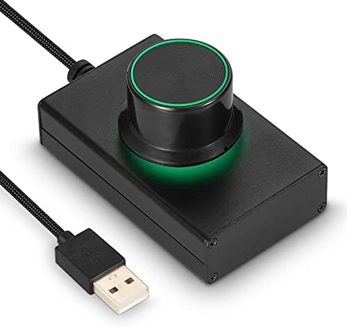 SHYPT 2021 Yeni Mini USB Ses Denetleyicisi için Bilgisayar Hoparlör Bir Anahtar Dilsiz Kayıpsız Ses Kontrol Düğmesi (Renk: