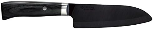 Seramik Santoku Bıçak siyah bıçak 140 mm