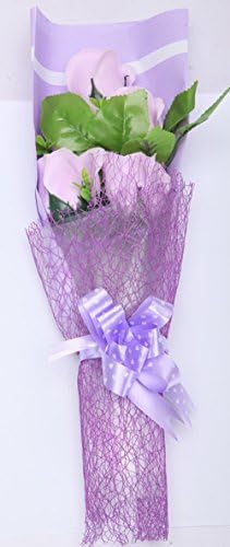 2 Packs Seni Seviyorum Mor Çiçek Buketi 5 Uçucu Yağ Kokulu Sabun Güller Kadın Anne Kız Doğum Günü sevgililer Günü anneler Hediyeler