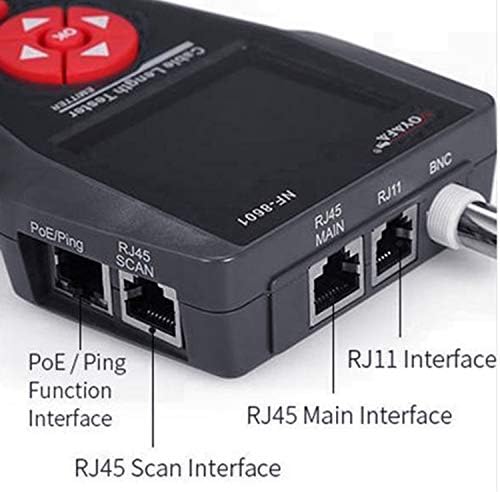 Hat Bulucu NF-8601 Ethernet ağ kablosu test cihazı için PİNG / POE BNC RJ45 RJ11 Telefon Telefon Tel Tracker ile Dijital LCD