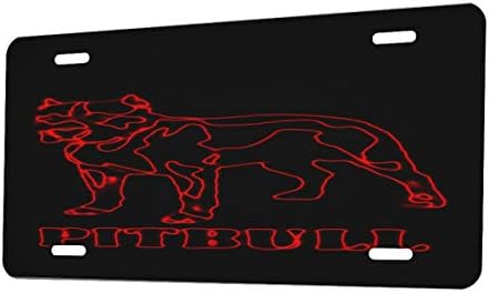 Sunshine Kılıfları Pitbull Kırmızı-Araba Etiketi Plaka Kapağı
