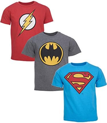 DC Comics Justice League Batman Superman Flaş 3 Paket T-Shirt