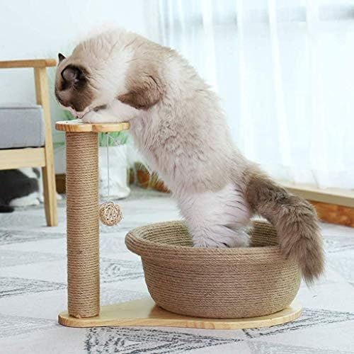 Çok katlı Kedi Ağacı Peluş Daire, Kapalı Kediler için Kedi Kulesi, Kedi Ağacı Kedi Mobilyaları Sisal Kedi Yatağı ve Tırmalama