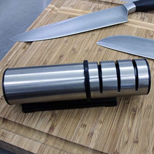 BergHOFF Essentials 18/10 Paslanmaz Çelik El-bilenmiş Bıçak Seti 21 Pc Akıllı Bıçak Ahşap Blok Kalemtıraş İle Ergonomik Üçlü