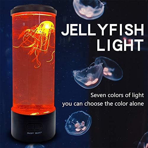 Tookie Denizanası lav Lambası, elektrikli Sevimli Kısılabilir Akvaryum LED Ruh Renk Değiştirme Gece Lambası Hediye Çocuklar
