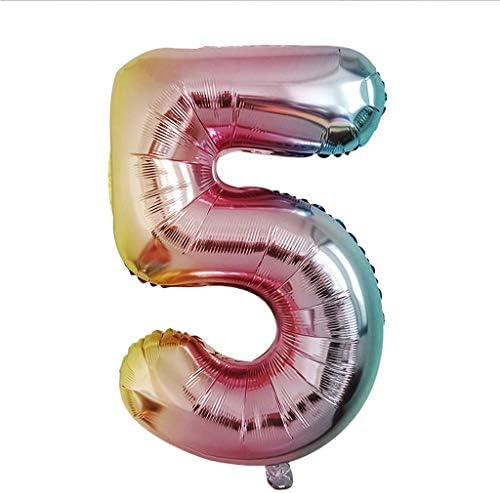 Balon Numaraları 32 İnç Renkli Balon Numarası Alüminyum Parti Doğum Günü Düğün Yıldönümü Nişan Dekorasyon Folyo Balonlar Degrade