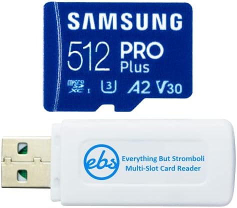 Samsung Galaxy Tablet Tab A8 10.5 için Samsung 512GB Pro Plus microSDXC Hafıza Kartı, Tab A7 Lite, Tab S7 FE, Tab S7+, Tab