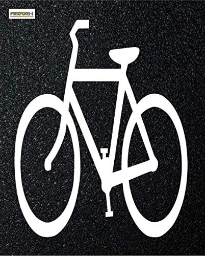 Önceden Oluşturulmuş Termoplastik Bisiklet Şeridi Sembolleri Bisiklet Sembolü No Man 8'x4' Kaldırım İşaretleme