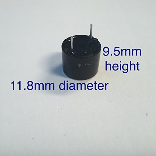 Beeper Alarm Ses Buzzer-2 Parça Set Küçük 12mm x 9.5 mm Elektronik Donanım Parçası için Uyarı ve Onay