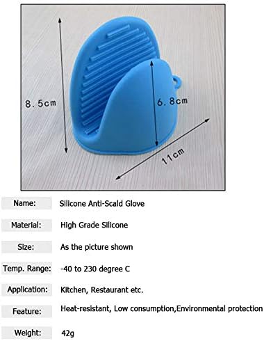 JCBIZ 2-Pack silikon fırın eldiveni ısıya dayanıklı Mikrodalga pişirme pişirme araçları mutfak aksesuarı Skid Tutam Sapları