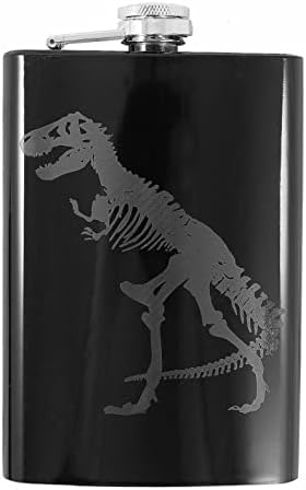 8oz t-rex siyah şişe l1. Cep şişesi Erkek cep şişesi Büyük cep şişesi İçme şişeleri Kamp şişesi su şişesi Şişesi kadınlar için