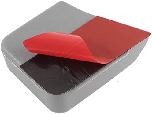 EuisdanAA 2 Pcs Gray Plastic Car Interior Shelf Adhesive Holder Storage(2 piezas de almacenamiento de soporte adhesivo para
