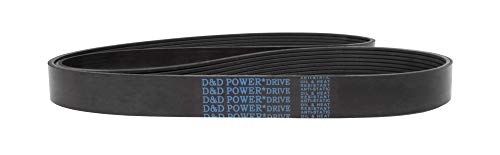 D & D PowerDrive 715K1 Poli V Kayışı, 1 Bant, Kauçuk
