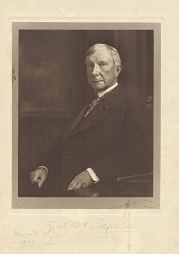 John D. Rockefeller Sr.-Fotoğraf 05/07/1923 tarihinde İmzalandı